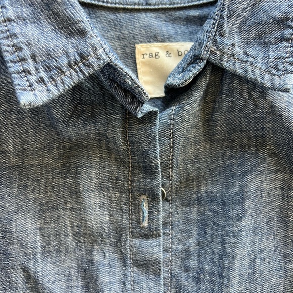 Blue Button-Up Shirt Rag'n'Bone - Picture 2 of 3